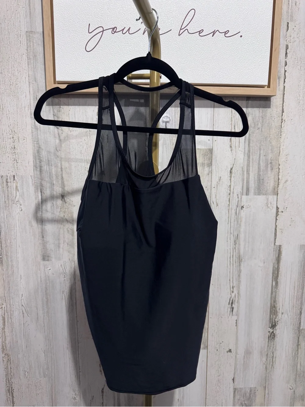 Black Women's Two-Piece Swim Bikini Tankini Top